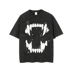 T-shirts à manches courtes en jersey pour hommes, coupe ample, délavés à l'acide, séchage rapide, respirants, écologiques, avec logo personnalisé sur le devant/taille – Meilleur design - Product Image 4