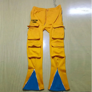 Oem Survêtements en coton, sweat à capuche, pantalon patchwork, survêtements pour hommes, joggeurs évasés, ensembles de survêtements deux pièces pour hommes - Product Image 6