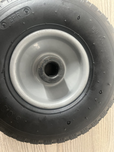 Wholesale 10 Inch <strong>Pneumatic</strong> Rubber Wheelbarrow 3.00-<strong>4</strong> 260x85 Hand Trolley Tires Go Kart Wheels Tires for Construction Handcart - Product Image 4