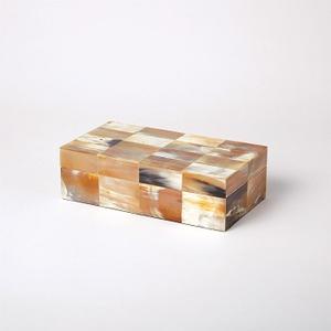 Caja de almacenamiento de resina y cuerno de búfalo de diseño moderno personalizado joyero de forma rectangular con precio al por mayor de f s i - Product Image 3