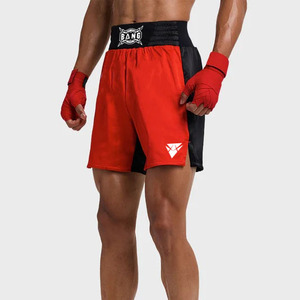 กางเกงขาสั้น MMA สำหรับผู้ชายดีไซน์ตามสั่งถักทอแบบถักน้ำหนักเบาศิลปะการต่อสู้ระดับกลางแบบต่อสู้ - Product Image 3