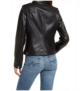 เสื้อแจ็คเก็ตหนังแท้แขนยาวกันลมสำหรับผู้หญิงแจ็กเก็ตหนังแท้สำหรับสตรีทแวร์ดีไซน์ไม่ซ้ำใคร - Product Image 2