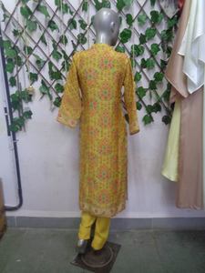 Premium Fashion Elegant Women's Designer Printed Ethnic Kurta Viscose Fabric Kurta Set para ropa informal y de fiesta a los mejores precios - Product Image 5