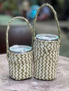 Soporte de bebidas de bambú natural Soluciones biodegradables respetuosas con el medio ambiente - Product Image 4