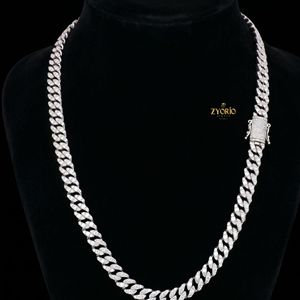 14K Gold VVS Moissanite <b>Iced</b> <b>Out</b> Cuban Link <b>Chain</b> Hip Hop Necklace - Product Image 2