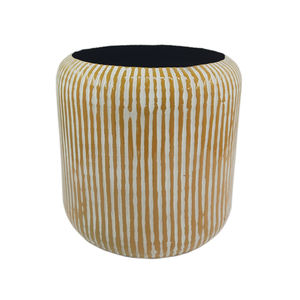 Jardinière ronde en fer galvanisé fait main finition grise pour la décoration de la maison et du jardin utilisation du sol personnalisée - Product Image 1