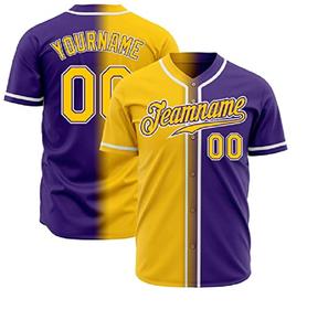 Type de motif solide de maillot de baseball respirant de haute qualité - Product Image 3