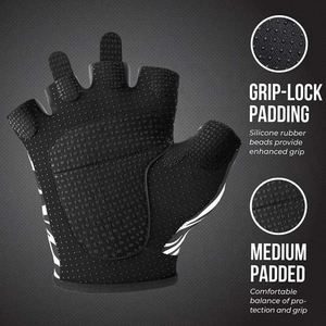 Dernière conception de gants de vélo de haute qualité avec logo personnalisé pour hommes gants de cyclisme à demi-doigt service OEM gants de sécurité pour moto - Product Image 3