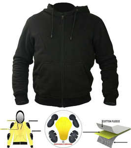 Sweat à capuche de moto de qualité supérieure, imperméable, coupe-vent, en polaire, certifié CE, pour les motards de rue, vêtements de sport de course blindés - Product Image 5