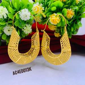 Pendientes de joyería chapados en oro, nuevo diseño - Product Image 2