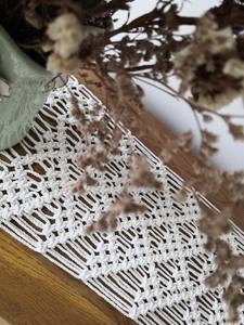 Handmade Boho Cotton Macrame Tablecloth <b>Runner</b> Stylish Home Decoration and Housewarming Gift - Product Image 4