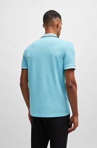T-shirt polo pour hommes de couleur unie vêtements d'été col de polo et tenue décontractée Slim Fit coton respirant pour le confort - Product Image 4