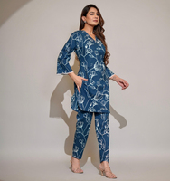 Impresionante Kurti de Diseño para Mujer, Hecho a Mano, Elegante, 100% Algodón Estampado, con Botones, Antiarrugas, Lavable y Transpirable