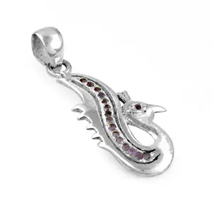 Pendentif en argent 925 plaqué rhodium fait à la main avec pierres précieuses ambrées pour les cadeaux de bijoux pour femmes - Product Image 3