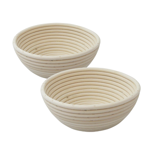 Panier à pâte en osier naturel fait à la main de qualité supérieure pour la fabrication de pain artisanal - Product Image 1