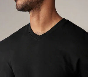 Wholesale V <b>Neck</b> T Shirts Men Cotton <b>Tshirt</b> For Men Casual 100 Percent Cotton Plain Tee - Product Image 5