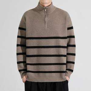 Pull-over rétro pour homme en polyester/nylon imprimé avec caractéristiques anti-boulochage, séchage rapide et respirant, logo frontal pour l'hiver - Product Image 5