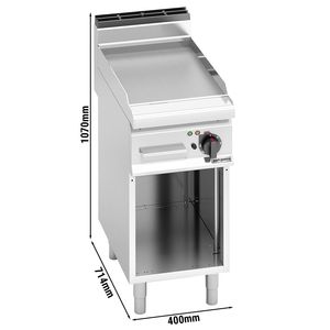 Plaque de cuisson électrique commerciale - 4,8 kW - Surface lisse - Zone de cuisson : 400x714 mm - sur support - Product Image 2