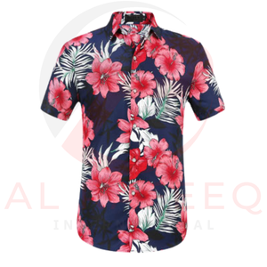 2025 hommes décontracté hawaïen imprimé chemises Polyester col rabattu Anti-rides grande taille été hawaïen imprimé décontracté pour hommes - Product Image 4