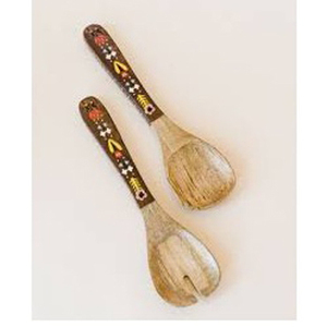 Juego de cucharas de madera de mango de diseñador de alta calidad de lujo Cubiertos de madera elegantes para bodas y restaurantes - Product Image 5