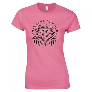 Camiseta estampada con cuello redondo para mujer - Product Image 1