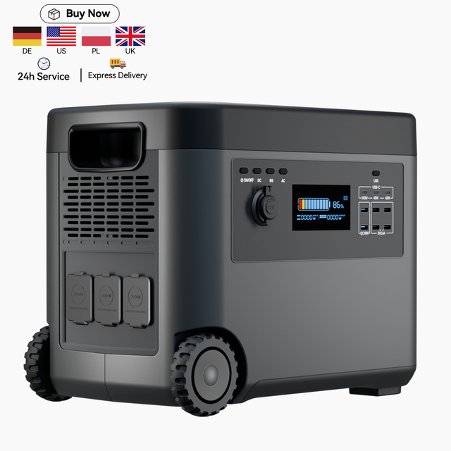 5000w Portable Power Station 2500W 3000W 5kw 110VAC 230v All in One Energy Storage System Home Soler Generator