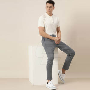 Pantalones de chándal ajustados para hombre personalizados, ropa deportiva informal de lona ligera, cintura media, patrón recto, precio atractivo - Product Image 6