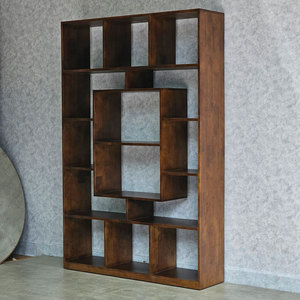 ชั้นวางหนังสือไม้ยางพารา 5 ชั้น ขนาด 120x30x180 ซม. สำหรับห้องนั่งเล่น สำนักงาน ห้องเด็ก และห้องนอน - Product Image 5