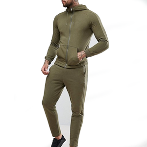 Precio barato Chándal Sudadera con cremallera Sudadera con capucha y pantalones de chándal rectos Chándal para hombres Conjunto de jogging de calidad premium - Product Image 2