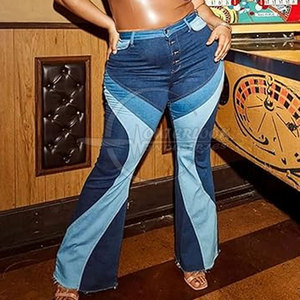 OEM 2025 Pantalon large personnalisé pour femmes, respirant, taille moyenne, décontracté, grande taille, différentes couleurs, techniques de lavage - Product Image 4