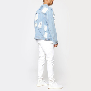 Ventes en gros d'usine 2025, vestes en jean rétro pour hommes de haute qualité, fabricant de vêtements pour moto - Product Image 5