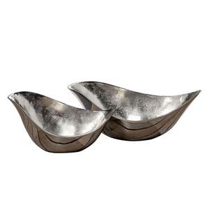 <b>Kitchen</b> <b>Accessories</b> Decorative Bowl Elegant Aluminium <b>Decor</b> with Shiny Brass Finish for Stylish Home Display - Product Image 1