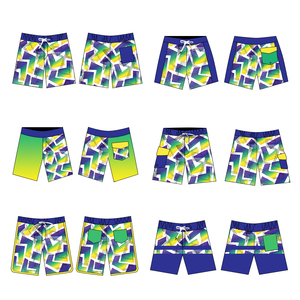 Nouveau design BAS quantité minimale de commande Short de bain d'été personnalisé en polyester spandex Style Hawaii Maillot de bain homme - Product Image 4