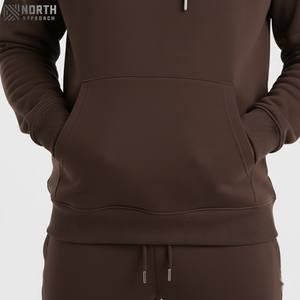 Ensemble Pantalon de survêtement avec logo 3d personnalisé de haute qualité Survêtement à capuche lourd avec sérigraphie brodée imprimée en soie Ensemble 2 pièces pour hommes - Product Image 5