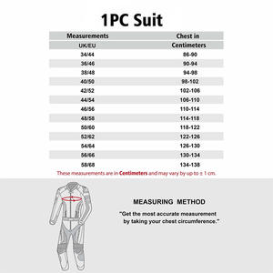 ชุดมอเตอร์ไซค์หนังสำหรับแข่งแบบยูนิเซ็กซ์ พร้อมแผ่นเกราะถอดได้และแผงสะท้อนแสง - Product Image 6