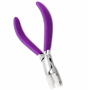 Nylon Jaw Pliers Jewelry Making Tool Non Scratch Flat Nose Pliers <b>Soft</b> Jaw <b>Wire</b> Wrapping Tool Purple Grip - Product Image 6