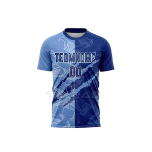 Nuevo Diseño de Conjuntos de Camisetas de Fútbol Sublimadas para Hombre - Alta Calidad, Personalizadas, Impresas, 100% Poliéster, Secado Rápido, Ligeras y Transpirables - Product Image 2