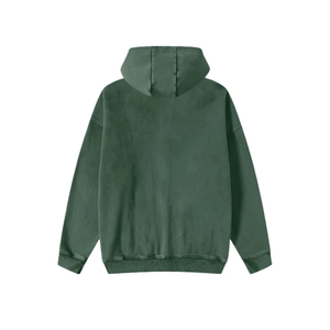 Nouveauté 2026 Sweat-shirt à capuche surdimensionné délavé à l'acide de haute qualité personnalisé avec fermeture éclair à manches longues Lavage à l'eau - Product Image 2