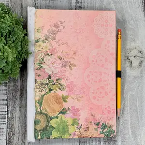 LABON Daily Gratitude Journal Improve Positivity 1 Year 5 Minute Journal Pink Flowers Undated Notebook