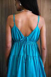 Bohemian Spaghetti Strap Backless Maxi Dress y Summer Beach Vestido largo para mujer - Product Image 3