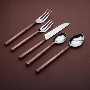Luxury Stainless Steel Cutlery <b>Set</b> With Copper Square Handle Silver Finished for Hotel & Home Dinnerware <b>Flatware</b> <b>Set</b> - Product Image 1