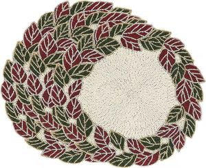 Bordado a mano con cuentas y lentejuelas Diseño Floral Mantel Cubierta - Product Image 5