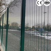 Clôture de sécurité Sitong de haute qualité en acier galvanisé vert + revêtement PVC 358 ; Clôture durable résistante aux coupures pour utilisation sur les chantiers de construction