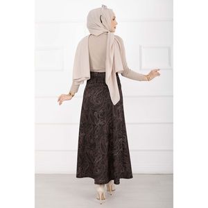 Women's Black for Scuba <b>Skirt</b> with Shawl Pattern - Product Image 4