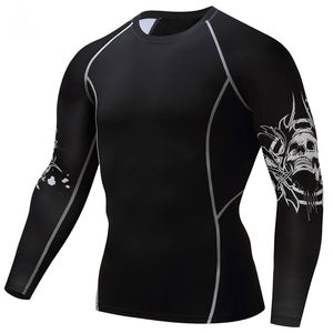 MMA Compression <b>Shirt</b> <b>Men</b> Workout Skinny <b>Stretch</b> Suit Sports <b>Shirt</b> Fitness Body <b>Shirt</b> <b>Men</b> Rash Guard - Product Image 6