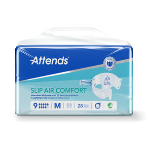 Pañales Desechables Ecológicos para Adultos ATTENDS SLIP AIR COMFORT M 9 4x28, Productos para el Control de Incontinencia, Súper Absorbentes, Globales - Product Image 2