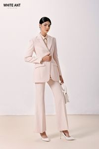 Trajes y chaquetas de estilo femenino para mujer, chaqueta con muescas Darragh de un solo pecho, ropa de mujer ecológica Whiteant Vietnam - Product Image 3