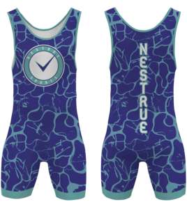 Combinaisons de lutte réversibles personnalisées unisexes - Polyester + Spandex respirant à séchage rapide, vente en gros par sublimation - Product Image 1