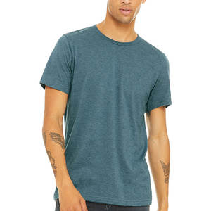 Unisex <b>Black</b> Short Sleeve Jersey T-Shirt LARGE 100% Cotton T Shirt for Man - Product Image 4