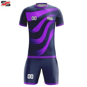 ชุดเสื้อฟุตบอลแฟชั่นตามสั่งชุดเครื่องแบบสโมสรชุดฟุตบอลแบบซับลิเมชันของทีม - Product Image 1